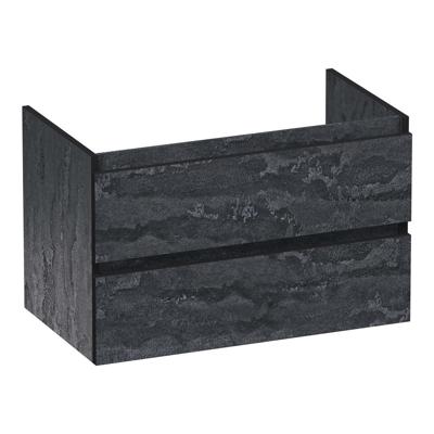 Brauer Joy Edge Onderkast 80 cm - met 2 Softclose Lades Greeploos en 1 Sifon Uitsparing - Damascus