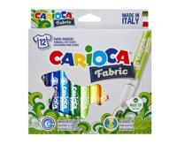 Carioca textielstift Fabric, kartonnen etui met 12 stiften - thumbnail