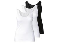 esmara 3 dames hemden (XXL (52/54), Zwart/wit) - thumbnail