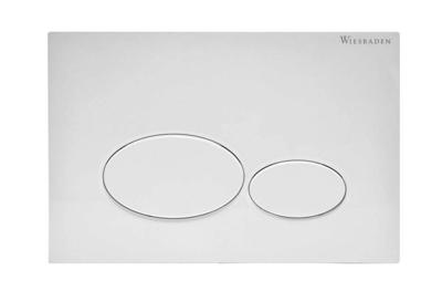 Bedieningsplaat Wiesbaden voor Geberit UP320 24,6x16,4 cm Glanzend Wit