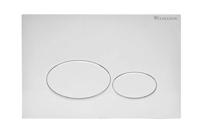 Bedieningsplaat Wiesbaden voor Geberit UP320 24,6x16,4 cm Glanzend Wit - thumbnail