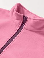 Playshoes fleece jasje uni contrast uni fuchsia Maat - thumbnail