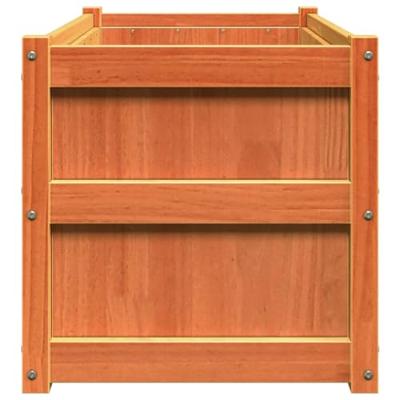 VidaXL Plantenbak 90x50x50 cm massief grenenhout wasbruin