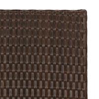 Tafel inklapbaar 45x35x32 cm poly rattan bruin - thumbnail