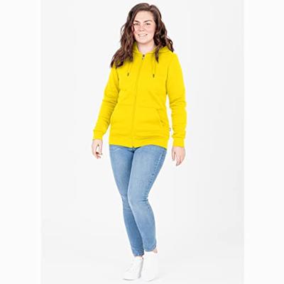 JAKO C6820D Jas Met Kap Organic Dames - Citroen - 38