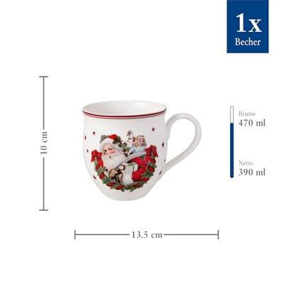 Villeroy & Boch Toy's Delight Beker kerstman 0,47 l