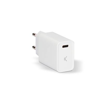USB Oplader Iphone KSIX Apple-compatible Wit - thumbnail
