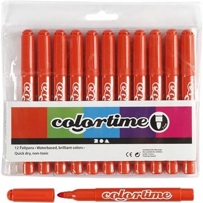 Creativ Company Donkeroranje jumbo stiften, 12st.