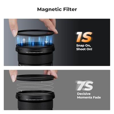 K&F Concept magnetische CPL filter Nano X 62mm - Hoogwaardige polarisatiefilter met waterbestendige coating en magnetische bevestiging
