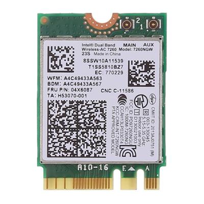 Dual band AC1200 Wireless NGFF M. 2 WiFi kaart 7260NGW 7260AC netwerkkaart voor Lenovo T440 X240 B40 B50 Y40 Y70 Y50 7260AC