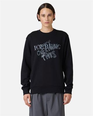 Iceberg 5C Felpa E032 Sweater Heren Zwart - Maat S - Kleur: Zwart | Soccerfanshop