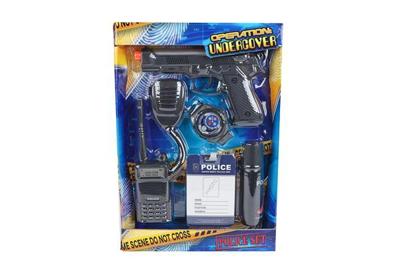 Politie Speelset met Pistool, 5dlg.