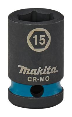 Makita E-16112 Impact Black Krachtdop 1/2" kort | 15 mm
