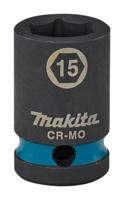 Makita E-16112 Impact Black Krachtdop 1/2" kort | 15 mm - thumbnail