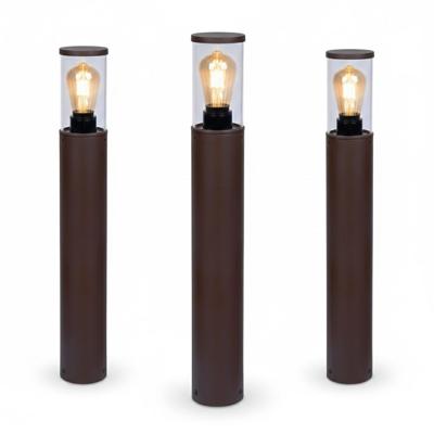 Set van 3 Brunswick Tuinlamp Corten 60cm