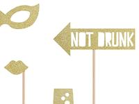 Photo Booth Props Party Goud - thumbnail