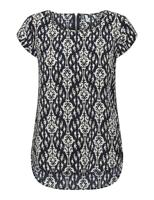 Only Onlvic S/s Aop Top Noos Wvn T-shirt Korte Mouw Total Eclipse Felina Simple Etchnic - thumbnail