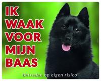 Schipperke Waakbord - Ik waak voor mijn baas - thumbnail