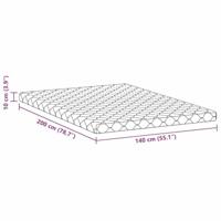 Matrassen Wit 200 x 140 cm 100% polyester stof - thumbnail