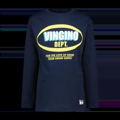 Vingino winter t-shirt jongens - donker blauw - Jayden - regular fit