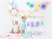 Decoratieve Rozetten Lila Goud (3st) - thumbnail