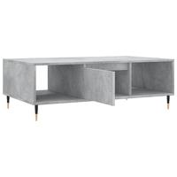 Salontafel 104x60x35 cm bewerkt hout betongrijs - thumbnail