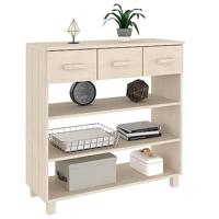 Wandtafel HAMAR 90x35x90 cm massief grenenhout honingbruin - thumbnail