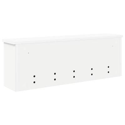 Wandgemonteerde kapstok Wit 75 x 16 x 26 cm Bewerkt hout Wandgemonteerde kapstok Wit 75 x 16 x 26 cm Bewerkt hout