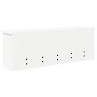 Wandgemonteerde kapstok Wit 75 x 16 x 26 cm Bewerkt hout - thumbnail