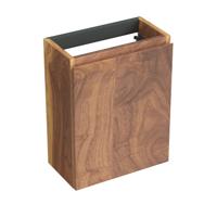 Fonteinkast Forzalaqua Siena 39.5x21.5x50 Cm 1 Deur Links Noten Pure Walnut - thumbnail