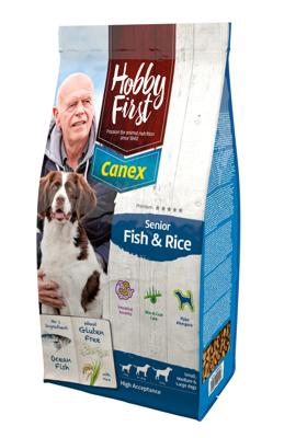HobbyFirst Canex Senior vis en rijst hondenvoer 2 x 12 kg HobbyFirst Canex Senior vis en rijst hondenvoer 2 x 12 kg