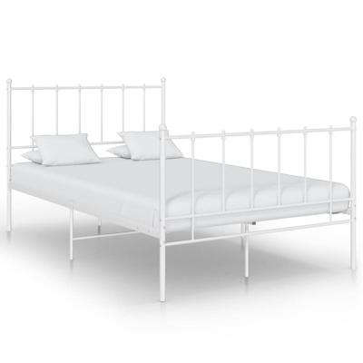 Bedframe metaal wit 120x200 cm Bedframe metaal wit 120x200 cm