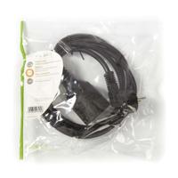 Voedingskabel | Schuko Male Haaks - Schuko Female | 2,0 m | Zwart - thumbnail