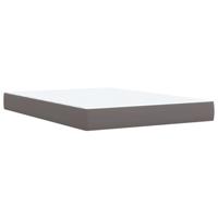 Boxspring met matras kunstleer grijs 160x200 cm - thumbnail