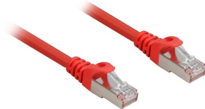 Sharkoon patchkabel sftp, rj-45 met cat.6a (rood, 10 meter, halogeenvrij)