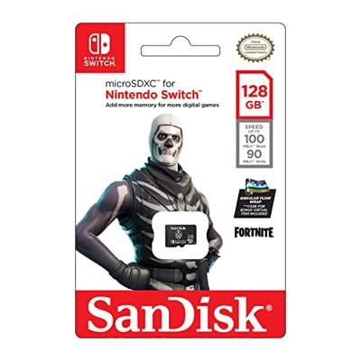 SanDisk microSDXC Extr 128GB (U3/UHS-I/CL.10/R100/W60) Fortnite, Skull Trooper microSDXC-kaart 128 GB UHS-I SanDisk microSDXC Extr 128GB (U3/UHS-I/CL.10/R100/W60) Fortnite, Skull Trooper microSDXC-kaart 128 GB UHS-I