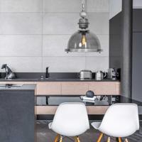 Steinhauer Hanglamp Bikkel metaalgrijs met smoke glas 1452GR - thumbnail