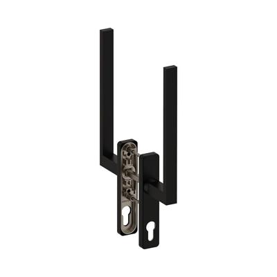 Hardbrass Hefschuifdeurgreep Phoenix dubbel PC69 - zwart Hardbrass Hefschuifdeurgreep Phoenix dubbel PC69 - zwart