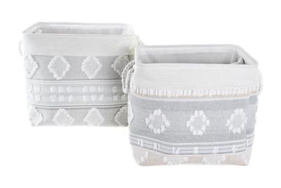 Basket spelset DKD Home Decor 45 x 35 x 40 cm Grijs