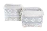 Basket spelset DKD Home Decor 45 x 35 x 40 cm Grijs - thumbnail