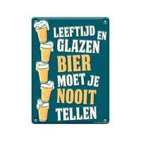 Tekstbord - Leeftijd en glazen bier - thumbnail