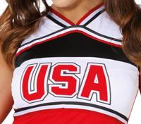 USA Cheerleader outfit dames - thumbnail