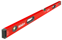 Sola Alu waterpas BIG RED 3/200, 200cm 3 libellen 0,50mm/m 2 handgrepen - 01219701 - thumbnail