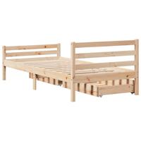 Bedframe zonder matras massief grenenhout 100x200 cm - thumbnail