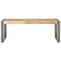Salontafel 110x60x40 cm massief hout met sheesham afwerking - thumbnail