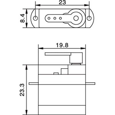 Reely Micro-servo S-0403 Analoge servo Materiaal (aandrijving): Kunststof Stekkersysteem: JR