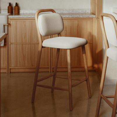 Kave Home Helda barkruk H65 chenille Beige Kave Home Helda barkruk H65 chenille Beige
