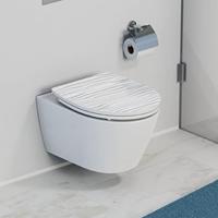 Schutte Duroplast High Gloss WC-bril WHITE WAVE met soft-close en quick-release
 82584 - thumbnail