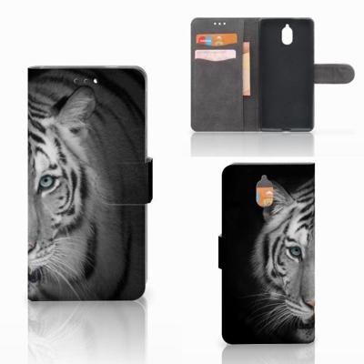 Nokia 3.1 (2018) | Telefoonhoesje | Met pasjeshouder | Tijger