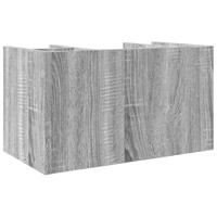 Bureau organiser 44,5x24x25 cm bewerkt hout grijs sonoma eiken - thumbnail